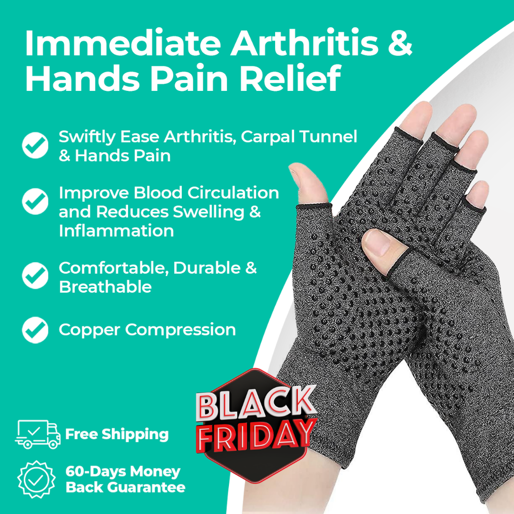 AgeRelief ArthroGloves - Arthritis Compression Gloves