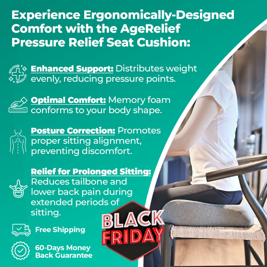 AgeRelief Pressure Relief Seat Cushion