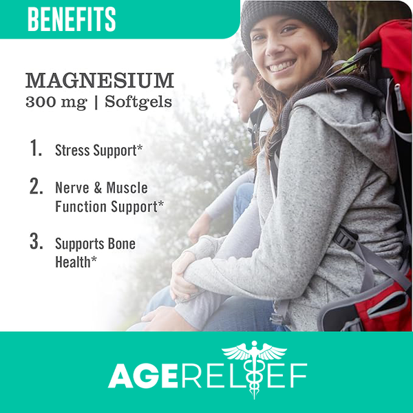 AgeRelief Magnesium Softgels