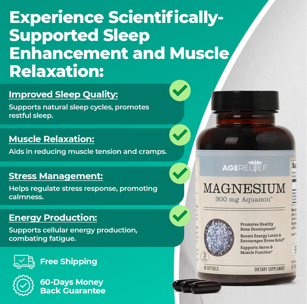 AgeRelief Magnesium Softgels