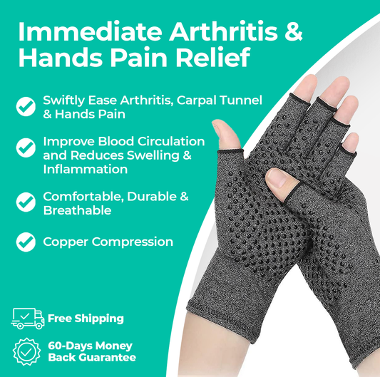 AgeRelief ArthroGloves - Arthritis Compression Gloves