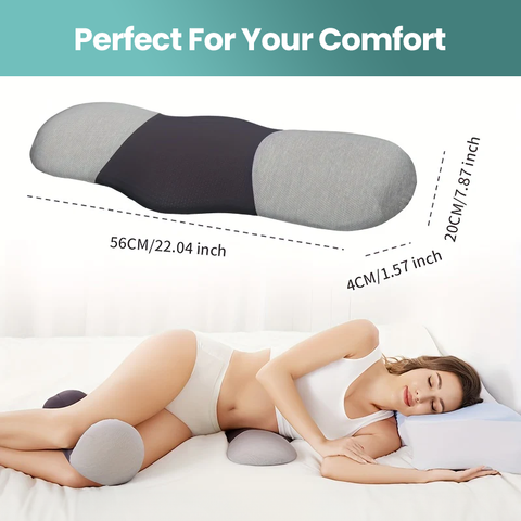 AgeRelief Ergonomic Lumbar Support Pillow for Bed