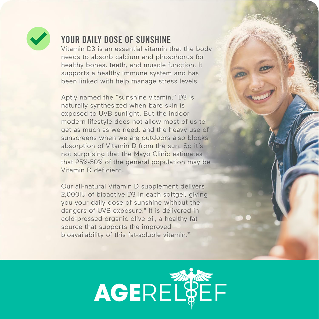 AgeRelief Vitamin D3 2000IU