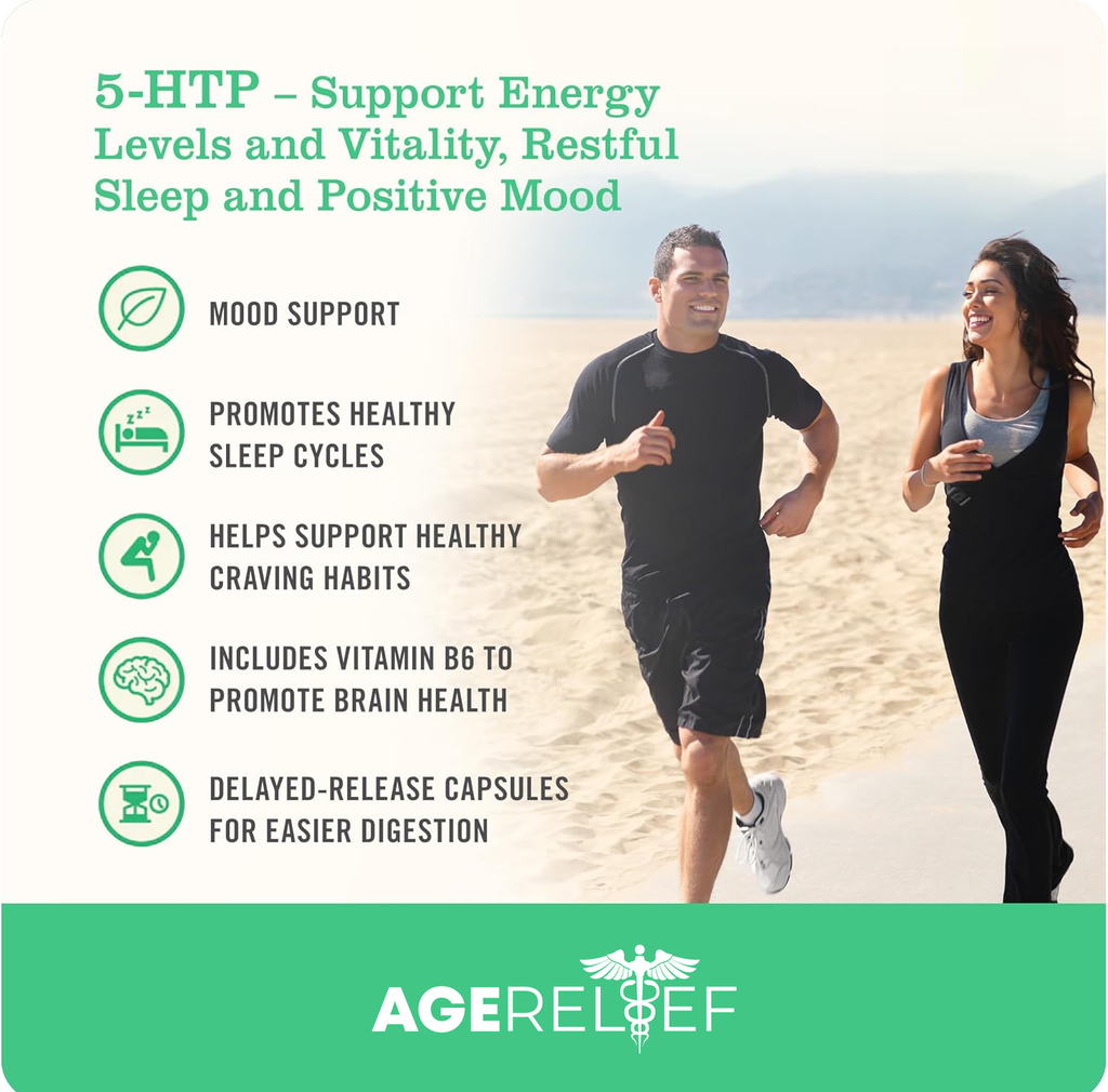 AgeRelief - 5 HTP 100mg Supplement