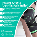 Knee Compression Sleeve Brace - Instant Relief From Knee Pain