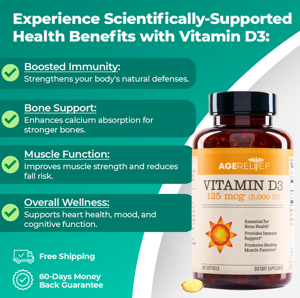 AgeRelief Vitamin D3 2000IU