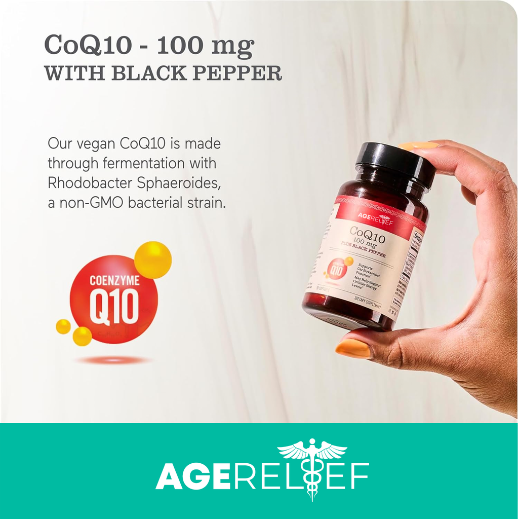 AgeRelief CoQ10 100mg Softgels