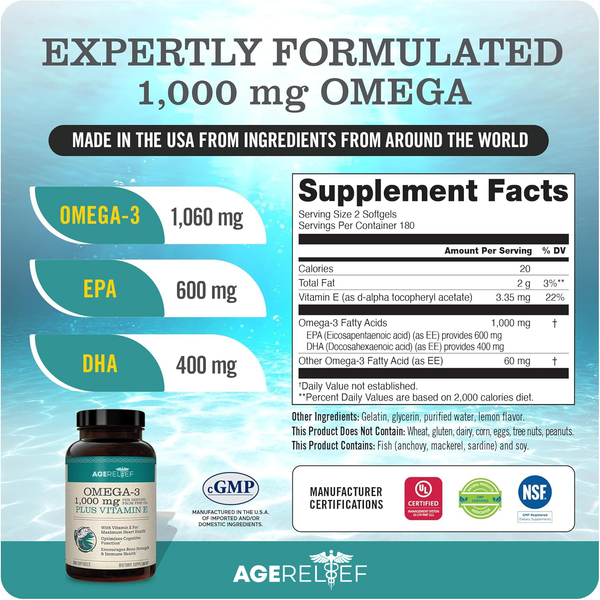 AgeRelief Extra-Strength Omega 3