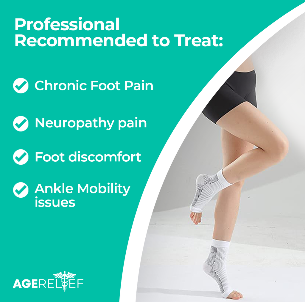 AgeRelief NeuroSocks - Instant Relief From Neuropathy & Foot Pain